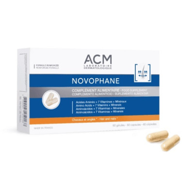 ACM Novophane Hair and Nail Food Supplement Capsules — Suplementos ACM Novophane Hair and Nail Food Supplement Capsules — Suplementos