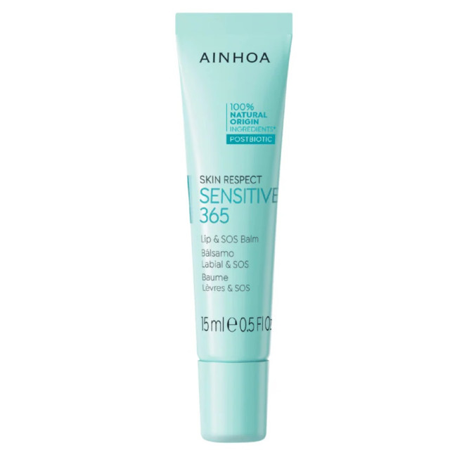 Ainhoa Skin Respect Sensitive 365 Lip and SOS Balm 15ml — Piel deshidratada Ainhoa Skin Respect Sensitive 365 Lip and SOS Balm 15ml — Piel deshidratada