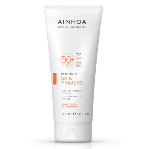 Ainhoa Skin Primers Sun Very High Protection Emulsion 50+ (200ml) — Cuerpo Ainhoa Skin Primers Sun Very High Protection Emulsion 50+ (200ml) — Cuerpo