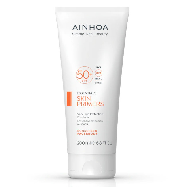 Ainhoa Skin Primers Sun Very High Protection Emulsion 50+ (200ml) — Cuerpo Ainhoa Skin Primers Sun Very High Protection Emulsion 50+ (200ml) — Cuerpo