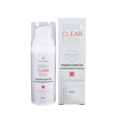 Anna Lotan Clear Propolis Cream Gel Overnight Hygenic Protection 50ml — Piel sensible Anna Lotan Clear Propolis Cream Gel Overnight Hygenic Protection 50ml — Piel sensible
