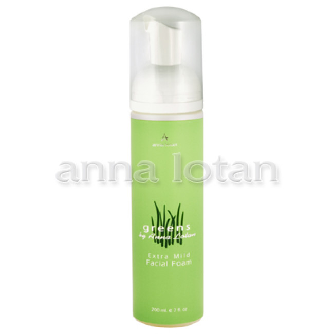 Anna Lotan Greens Extra Mild Facial Foam 200ml — Limpieza Anna Lotan Greens Extra Mild Facial Foam 200ml — Limpieza