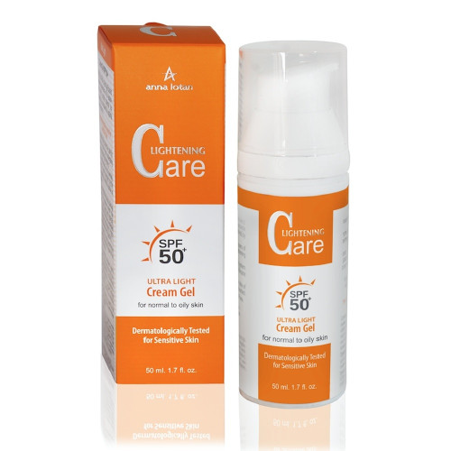 Anna Lotan Lightening Care Ultra Light Cream Gel SPF50+ (50ml) — Aclarantes Anna Lotan Lightening Care Ultra Light Cream Gel SPF50+ (50ml) — Aclarantes