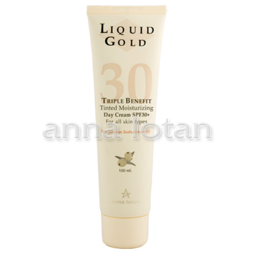 Anna Lotan Liquid Gold Tinted Moisturizer SPF30 100 ml — Piel deshidratada