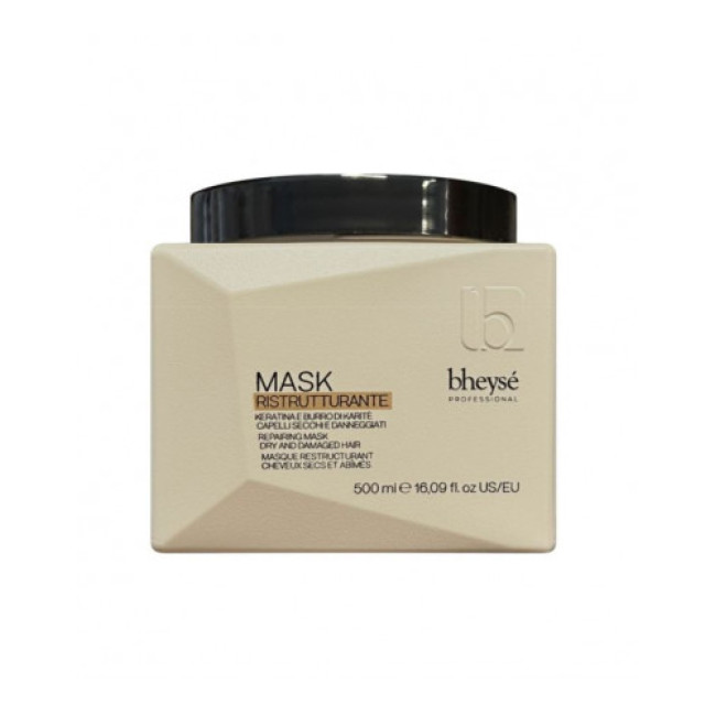 Bheyse Restructuring Repairing Hair Mask with Keratin and Shea Butter for Dry and Damaged Hair 500ml — Mascarillas Bheyse Restructuring Repairing Hair Mask with Keratin and Shea Butter for Dry and Damaged Hair 500ml — Mascarillas
