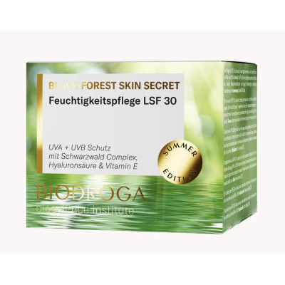 Biodroga Bioscience BLACK FOREST SKIN SECRET Hydrating Day Care Summer Edition SPF30 (50ml) — Piel deshidratada Biodroga Bioscience BLACK FOREST SKIN SECRET Hydrating Day Care Summer Edition SPF30 (50ml) — Piel deshidratada