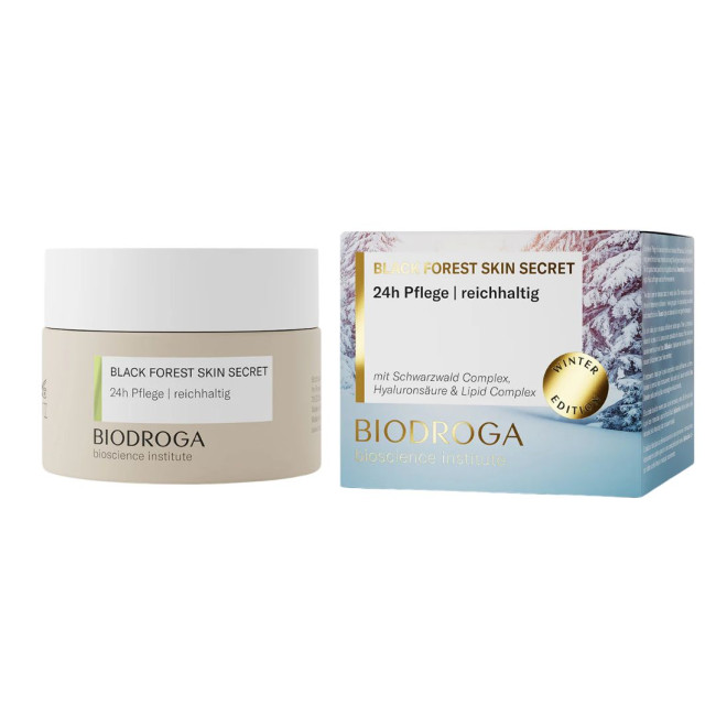Biodroga Bioscience BLACK FOREST SKIN SECRET Winter Edition 24h Rich Care 50ml — Cremas de día Biodroga Bioscience BLACK FOREST SKIN SECRET Winter Edition 24h Rich Care 50ml — Cremas de día