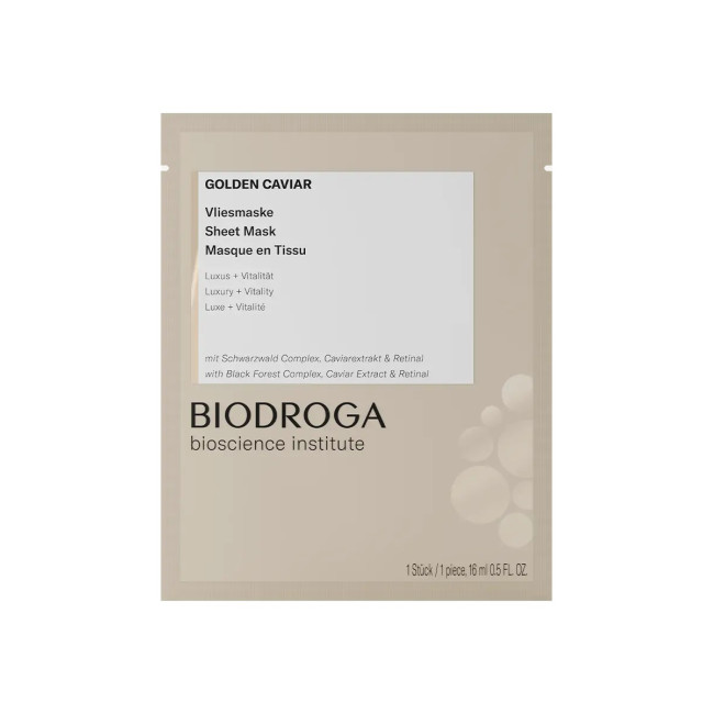 Biodroga Bioscience Golden Caviar Sheet Mask — Mascarillas Biodroga Bioscience Golden Caviar Sheet Mask — Mascarillas
