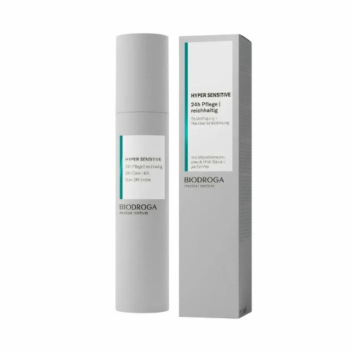 Biodroga Medical Hyper Sensitive 24h Rich Care 50ml — Piel sensible Biodroga Medical Hyper Sensitive 24h Rich Care 50ml — Piel sensible