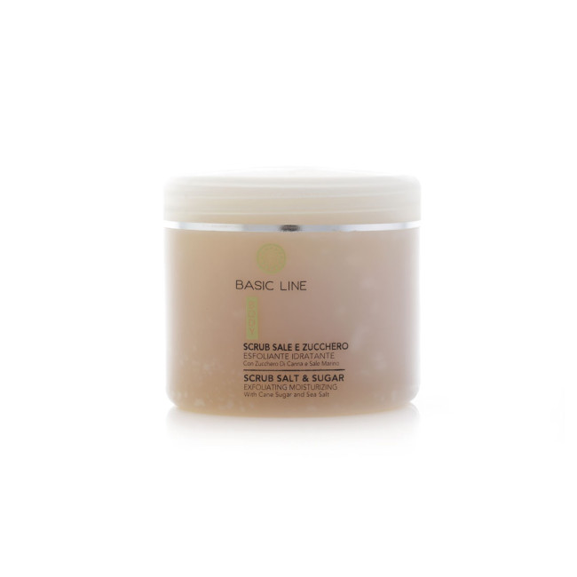Capri Beauty Line Basic Line Exfoliating Moisturizing Scrub with Cane Sugar and Sea Salt 500ml — Exfoliantes corporales Capri Beauty Line Basic Line Exfoliating Moisturizing Scrub with Cane Sugar and Sea Salt 500ml — Exfoliantes corporales