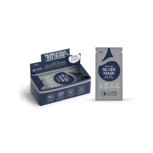 Capri Beauty Line Peel-Off Silver Mask Lifting Anti-Wrinkle 10ml — Mascarillas Capri Beauty Line Peel-Off Silver Mask Lifting Anti-Wrinkle 10ml — Mascarillas