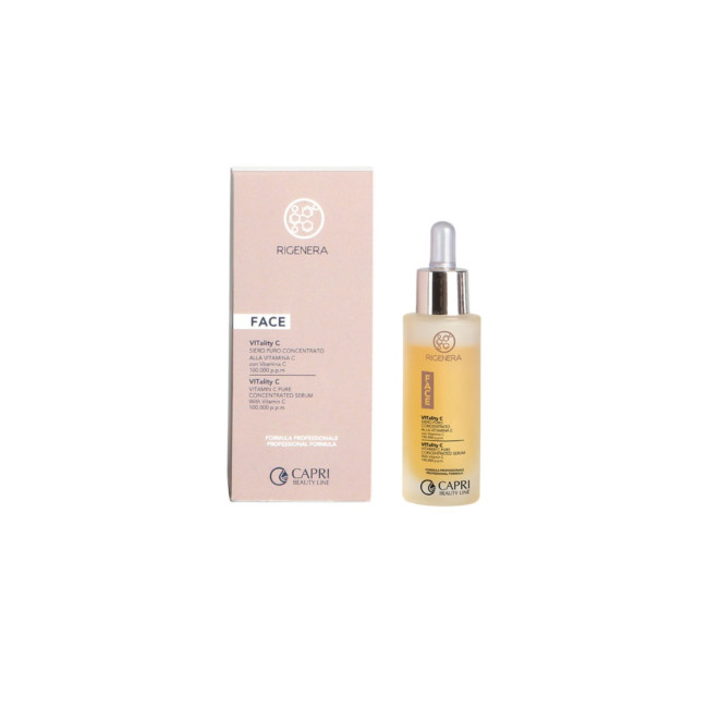 Capri Beauty Line Rigenera Vitality C Pure Serum Concentrated With Vitamin C 30ml — Vitamina C Capri Beauty Line Rigenera Vitality C Pure Serum Concentrated With Vitamin C 30ml — Vitamina C