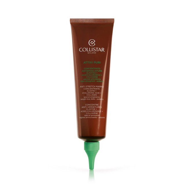 Collistar Attivi Puri Anti-Stretchmarks Concentrate ELASTIN + HYALURONIC ACID + COLLAGEN 150ml — Anticelulíticos y reductores Collistar Attivi Puri Anti-Stretchmarks Concentrate ELASTIN + HYALURONIC ACID + COLLAGEN 150ml — Anticelulíticos y reductores