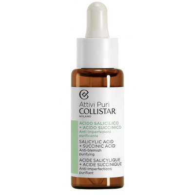 Collistar Attivi Puri Salicylic Acid + Succinic Acid Anti-Blemish Purifying Drops 30ml — Sérum Collistar Attivi Puri Salicylic Acid + Succinic Acid Anti-Blemish Purifying Drops 30ml — Sérum