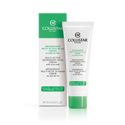 Collistar Multi Active Deodorant 24 Hours Cream with Rice Milk 75ml — Desodorantes Collistar Multi Active Deodorant 24 Hours Cream with Rice Milk 75ml — Desodorantes