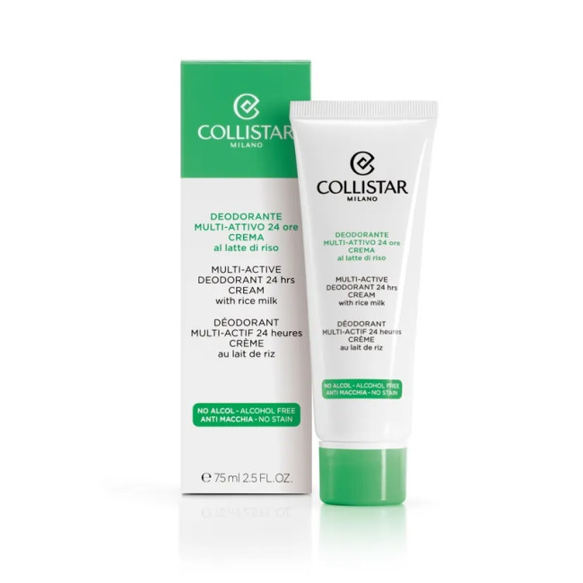 Collistar Multi Active Deodorant 24 Hours Cream with Rice Milk 75ml — Desodorantes Collistar Multi Active Deodorant 24 Hours Cream with Rice Milk 75ml — Desodorantes
