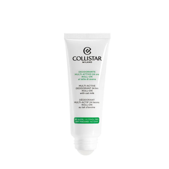 Collistar Multi Active Deodorant 24 Hours Roll-On with Oat Milk 75ml — Desodorantes Collistar Multi Active Deodorant 24 Hours Roll-On with Oat Milk 75ml — Desodorantes