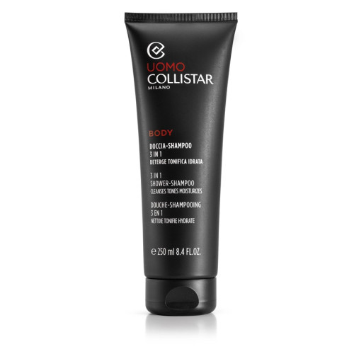 Collistar Uomo Body 3in1 Shower Shampoo 250ml — Cuidado capilar para hombre Collistar Uomo Body 3in1 Shower Shampoo 250ml — Cuidado capilar para hombre