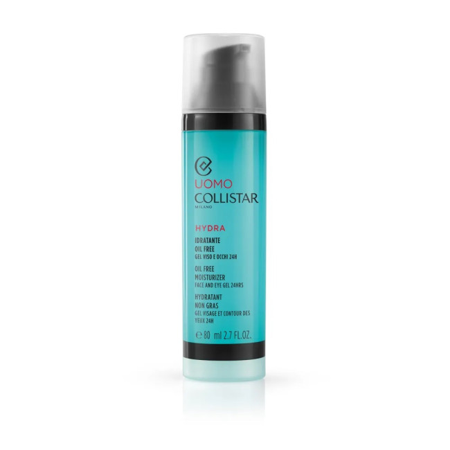 Collistar Uomo Hydra Oil Free Moisturizer Face and Eye Gel 24h 80ml — Cuidado de ojos y labios Collistar Uomo Hydra Oil Free Moisturizer Face and Eye Gel 24h 80ml — Cuidado de ojos y labios