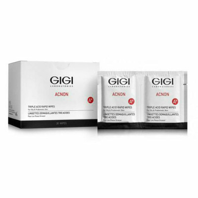 GIGI Acnon Triple Acid Rapid Wipes 30pcs — Limpieza GIGI Acnon Triple Acid Rapid Wipes 30pcs — Limpieza