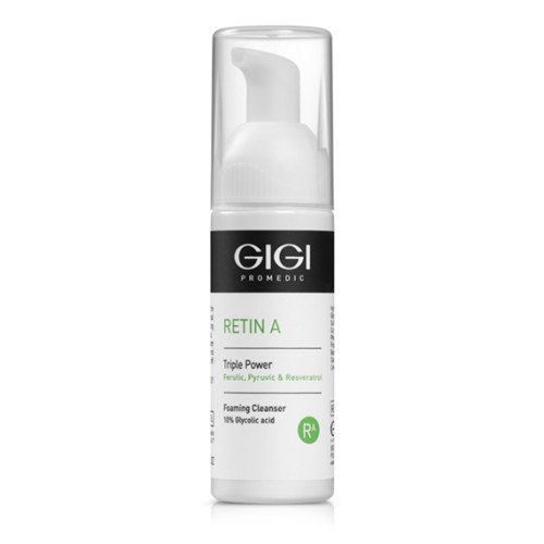 GIGI Retin A Triple Power Foaming Cleanser 10% Glycolic Acid 120ml — Limpieza GIGI Retin A Triple Power Foaming Cleanser 10% Glycolic Acid 120ml — Limpieza