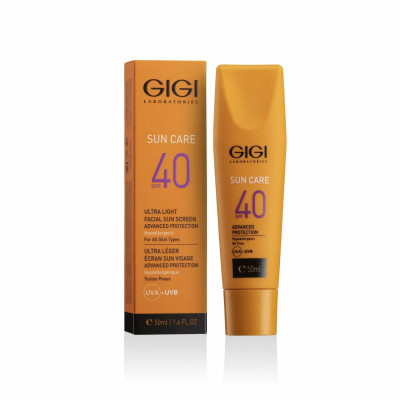 GiGi Sun Care Ultra Light Facial Sun Screen Advanced Protection SPF50 UVA/UVB For all skin types 50ml — Piel deshidratada GiGi Sun Care Ultra Light Facial Sun Screen Advanced Protection SPF50 UVA/UVB For all skin types 50ml — Piel deshidratada