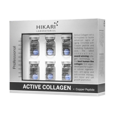 Hikari Active Collagen Set + Copper peptide 6 vials + 20ml — Tratamientos Hikari Active Collagen Set + Copper peptide 6 vials + 20ml — Tratamientos