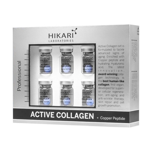 Hikari Active Collagen Set + Copper peptide 6 vials + 20ml — Tratamientos Hikari Active Collagen Set + Copper peptide 6 vials + 20ml — Tratamientos