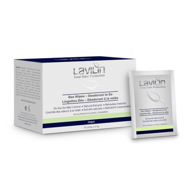 Hlavin Lavilin Men Deo Wipes - Deodorant to Go 10x3.7g — Desodorantes Hlavin Lavilin Men Deo Wipes - Deodorant to Go 10x3.7g — Desodorantes