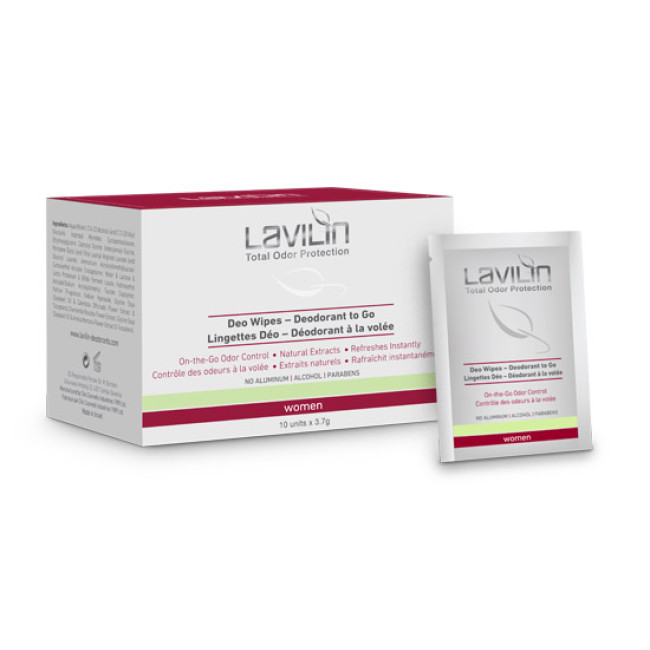 Hlavin Lavilin Women Deo Wipes - Deodorant to Go 10x3.7g — Desodorantes Hlavin Lavilin Women Deo Wipes - Deodorant to Go 10x3.7g — Desodorantes