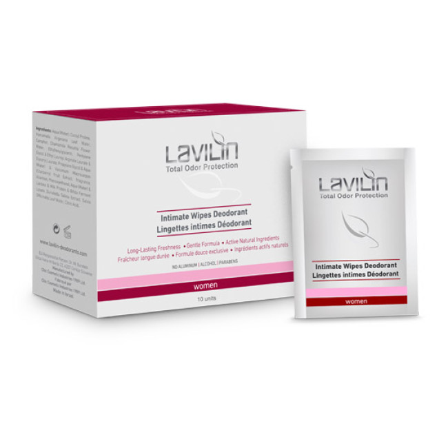 Hlavin Lavilin Women Intimate Wipes Deodorant 10x3.7g — Desodorantes Hlavin Lavilin Women Intimate Wipes Deodorant 10x3.7g — Desodorantes