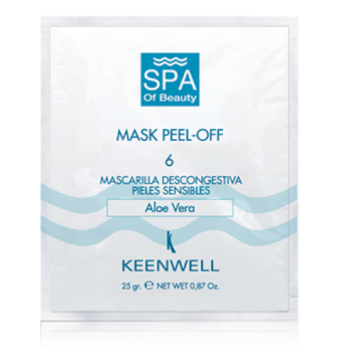 Keenwell SPA of Beauty 6 Peel-Off Decongestant Mask Aloe Vera for Sensitive Skin — Mascarillas Keenwell SPA of Beauty 6 Peel-Off Decongestant Mask Aloe Vera for Sensitive Skin — Mascarillas