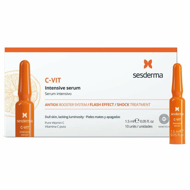 SeSderma C-Vit Flash Effect Ampules Intensive Serum 10x1.5ml — Vitamina C SeSderma C-Vit Flash Effect Ampules Intensive Serum 10x1.5ml — Vitamina C