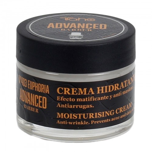 Tahe Advanced Barber 403 Euphoria Moisturising Matt Effect Anti-Wrinkle Cream 50ml — Cuidado facial para hombre Tahe Advanced Barber 403 Euphoria Moisturising Matt Effect Anti-Wrinkle Cream 50ml — Cuidado facial para hombre