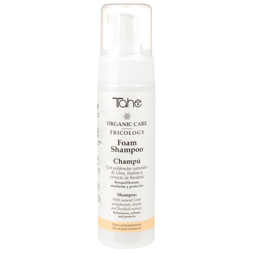 Tahe Organic Care Tricology Foam Shampoo 200ml — Champú Tahe Organic Care Tricology Foam Shampoo 200ml — Champú