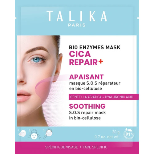 Talika Bio Enzymes Mask CICA REPAIR+ Soothing SOS Repair Mask In Bio-Cellulose — Mascarillas Talika Bio Enzymes Mask CICA REPAIR+ Soothing SOS Repair Mask In Bio-Cellulose — Mascarillas