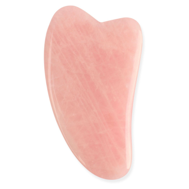White Lotus Rose Quartz Gua Sha Tool — Antiedad White Lotus Rose Quartz Gua Sha Tool — Antiedad