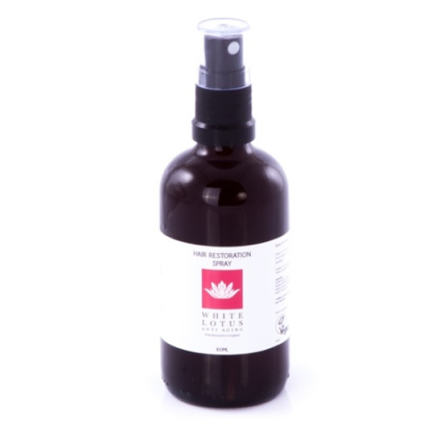 White Lotus Hair Restoration Spray 100ml — Caída del cabello